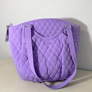 NWT Vera Bradley Large Quilted Tote in Lavender Lilac